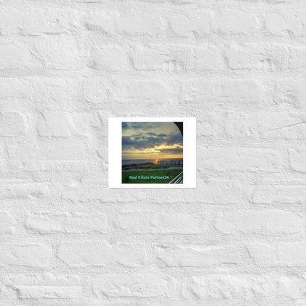 Natural View Photo paper poster with realestatepartner24 with house Logo