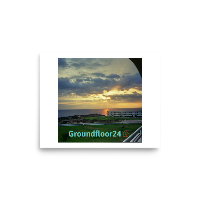 Natural View Photo paper poster with Groundfloor24 with House Logo