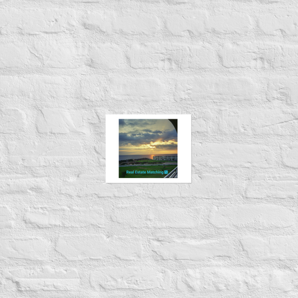 Natural View Photo paper poster with realestatematching with key Logo
