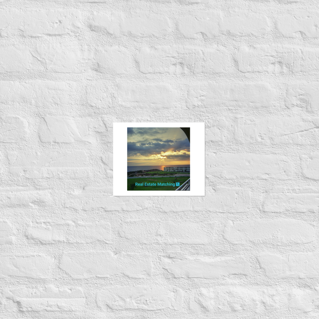Natural View Photo paper poster with realestatematching with key Logo