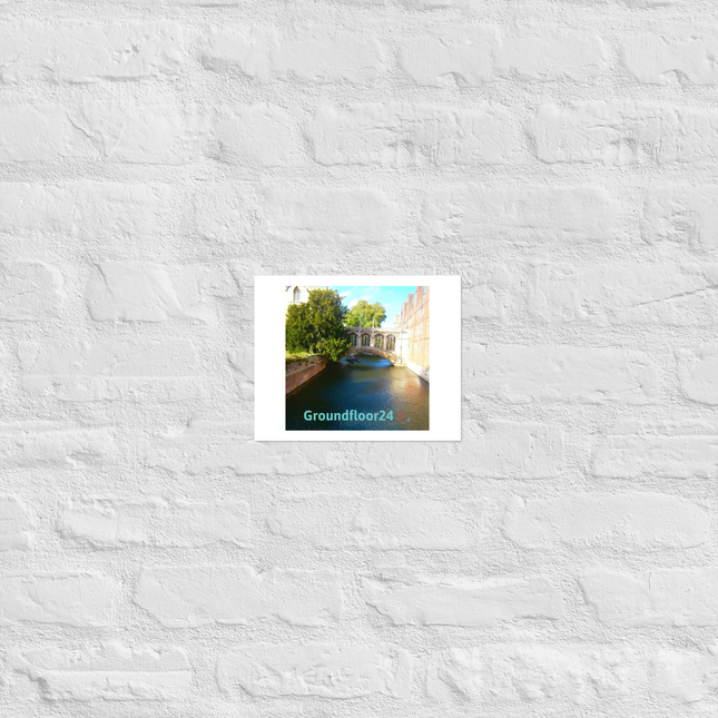 Beautiful Canel Photo paper poster with Groundfloor24 with House Logo