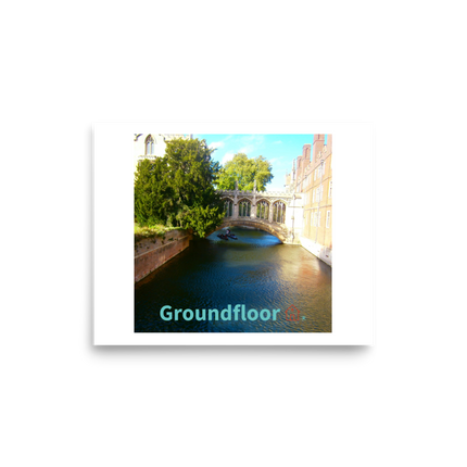 Beautiful Canel Photo paper poster with Groundfloor with House Logo
