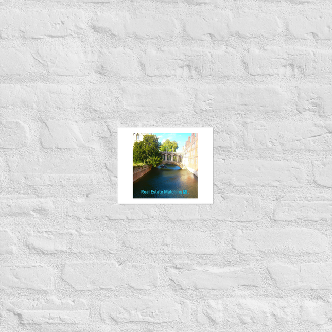 Beautiful Canel Photo paper poster with realestatematching with key Logo