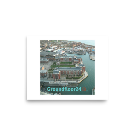 Nice City Photo paper poster with Groundfloor24 with House Logo
