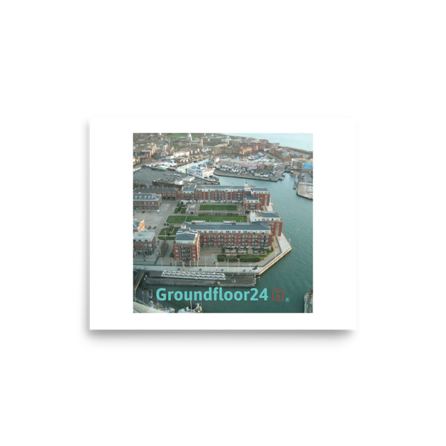 Nice City Photo paper poster with Groundfloor24 with House Logo