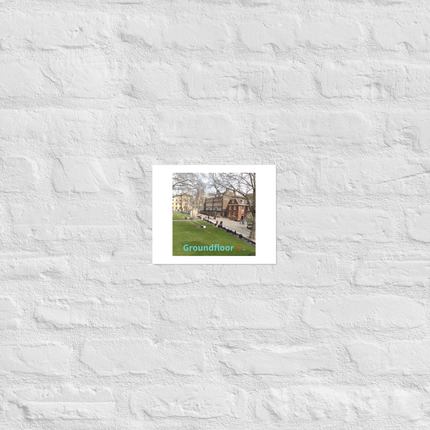 Beautiful Park Photo paper poster with Groundfloor with House Logo
