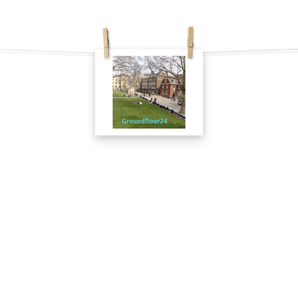 Beautiful Park Photo paper poster with Groundfloor24 with House Logo