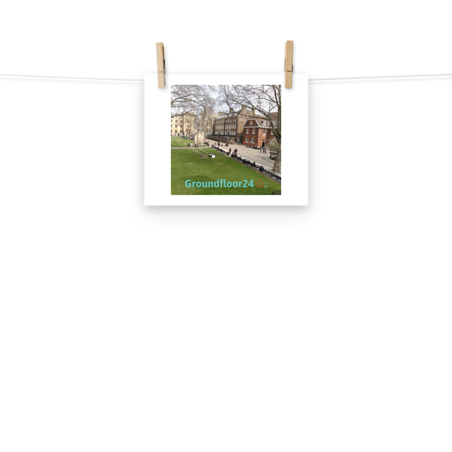 Beautiful Park Photo paper poster with Groundfloor24 with House Logo