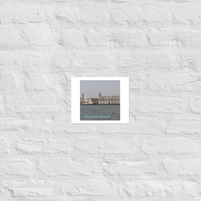 Riverside Beauty Photo paper poster with realestatepartner24 with house Logo