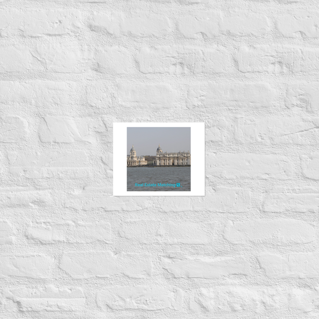 Riverside Beauty Photo paper poster with realestatematching with key Logo