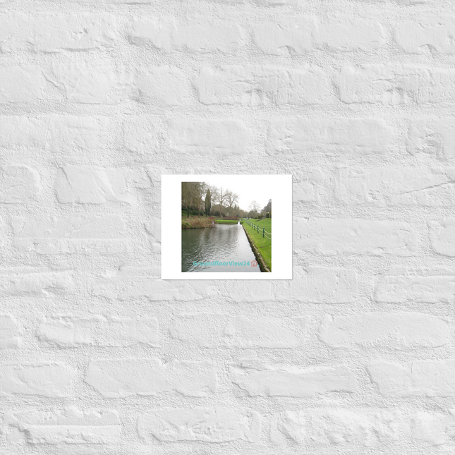 Lakeside Beauty Photo paper poster with groundfloorview24 with House Logo