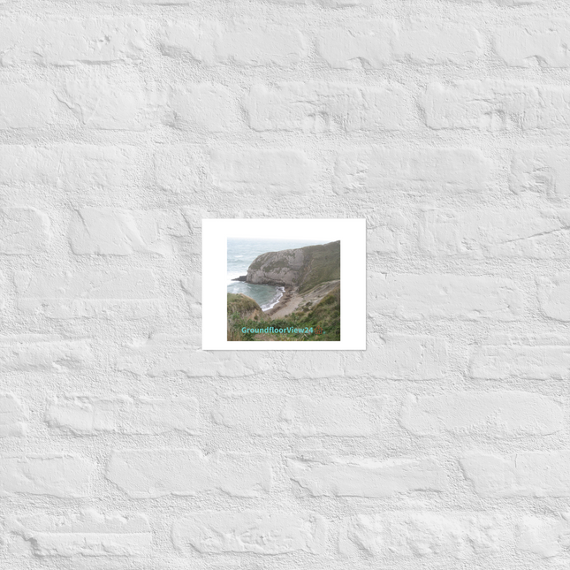 Sea & Hills Photo paper poster with groundfloorview24 with House Logo