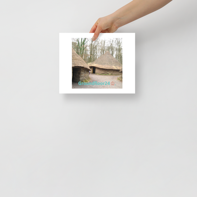 Village Charm Photo paper poster with Groundfloor24 with House Logo