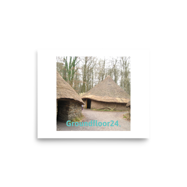 Village Charm Photo paper poster with Groundfloor24 without House Logo