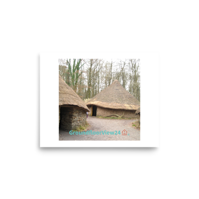 Village Charm Photo paper poster with groundfloorview24 with House Logo