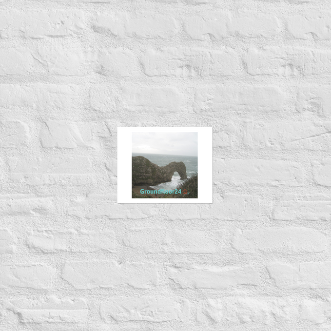 Coastal Escape Photo paper poster with Groundfloor24 with House Logo