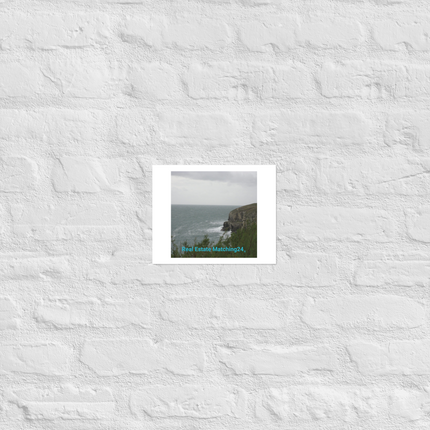 Seaside Serenity Photo paper poster with realestatematching24 without key Logo
