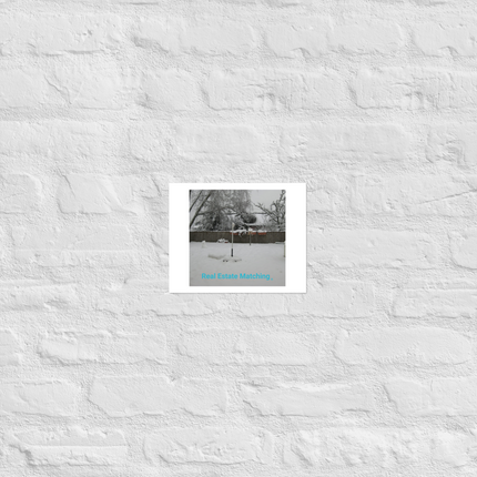 Winter Wonderland Photo paper poster with realestatematching without key Logo