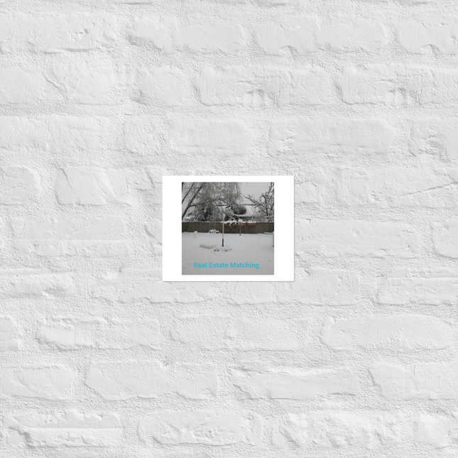 Winter Wonderland Photo paper poster with realestatematching without key Logo