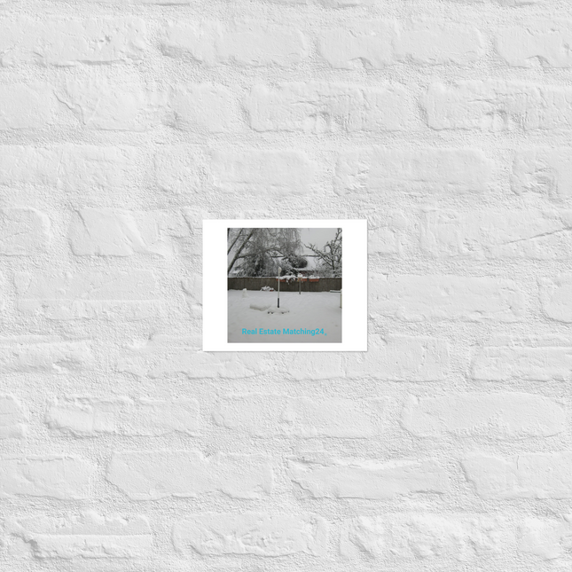 Winter Wonderland Photo paper poster with realestatematching24 without key Logo