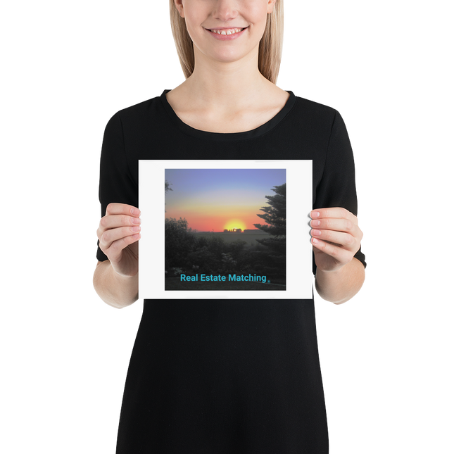 Beautiful Sunset Sinari Photo paper poster with realestatematching without key Logo