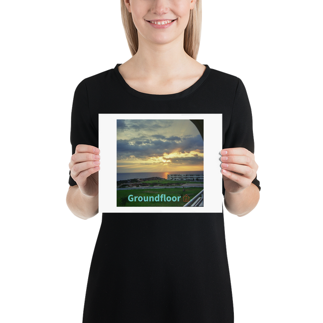 Natural View Photo paper poster with Groundfloor with House Logo