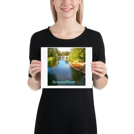 Beautiful Nature Photo paper poster with Groundfloor with House Logo