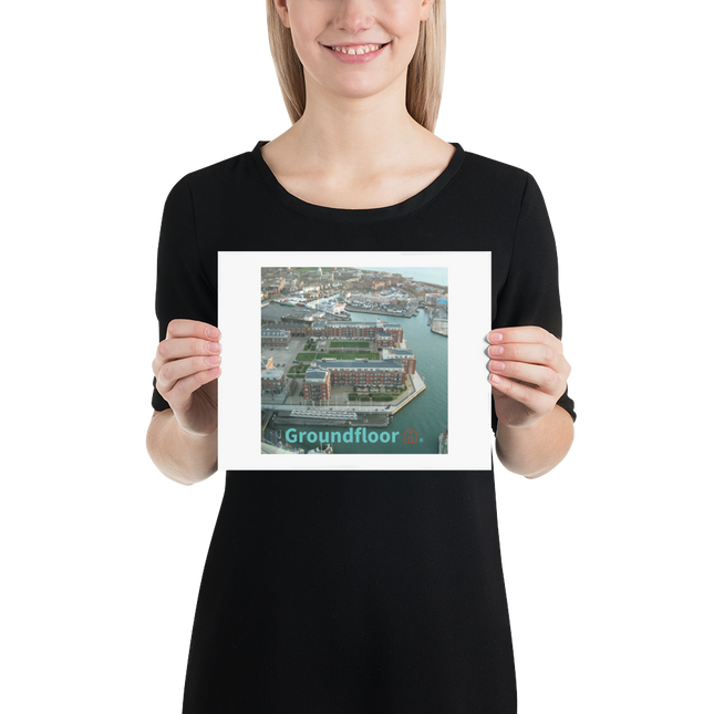 Nice City Photo paper poster with Groundfloor with House Logo