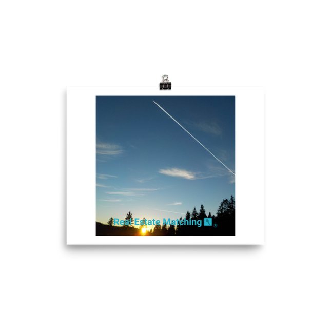 Attractive Sinari Photo paper poster with realestatematching with key Logo
