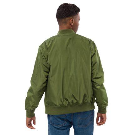 Premium recycled bomber jacket with Groundfloor24 Logo