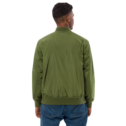 Premium recycled bomber jacket with Groundfloor24 Logo