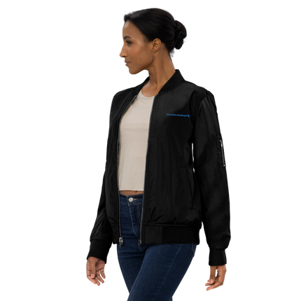 Premium recycled bomber jacket with Real Estate Matching24 Logo