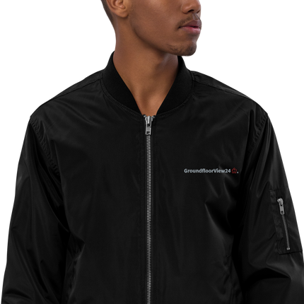 Premium recycled bomber jacket Groundfloorview24 with House