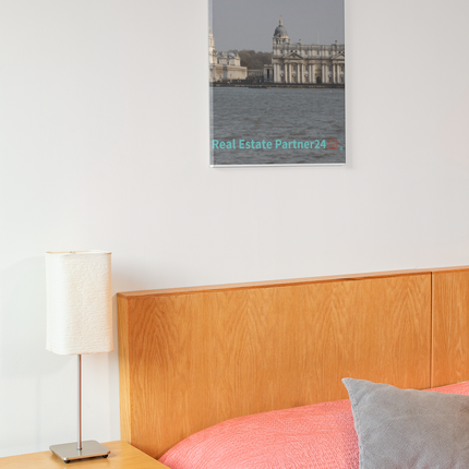 Riverside Beauty Framed poster with realestatepartner24 with house Logo