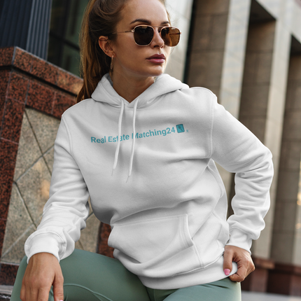 Unisex Hoodie with Real Estate Matching24 Logo