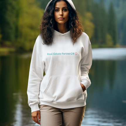 Crop Hoodie with Real Estate Partner24 Logo