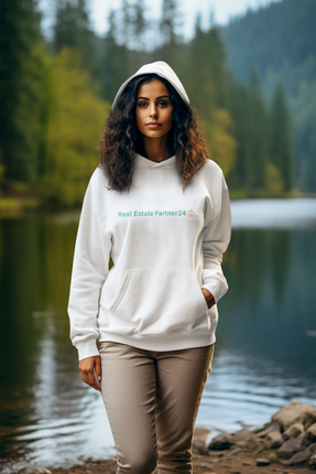 Crop Hoodie with Real Estate Partner24 Logo