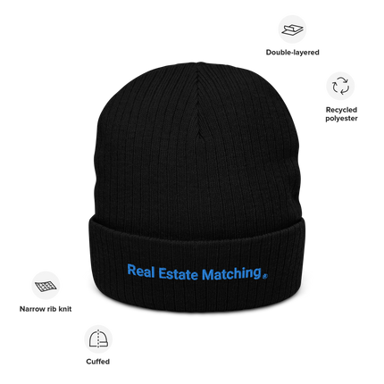 Ribbed knit beanie