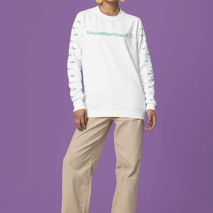 Unisex organic sweatshirt Groundfloorview24 with House