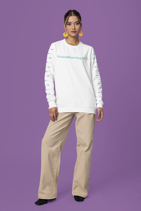 Unisex organic sweatshirt Groundfloorview24 with House
