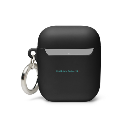 Rubber Case for AirPods® with Real Estate Partner24 Logo