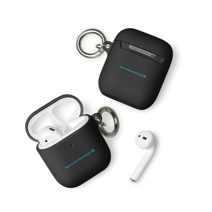 Rubber Case for AirPods® with Real Estate Matching24 Logo