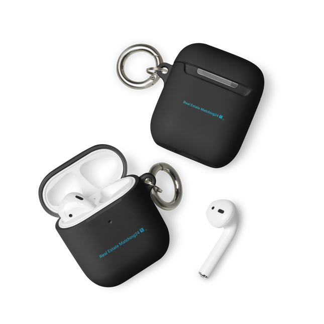 Rubber Case for AirPods® with Real Estate Matching24 Logo