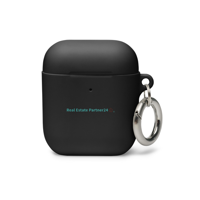 Rubber Case for AirPods® with Real Estate Partner24 Logo