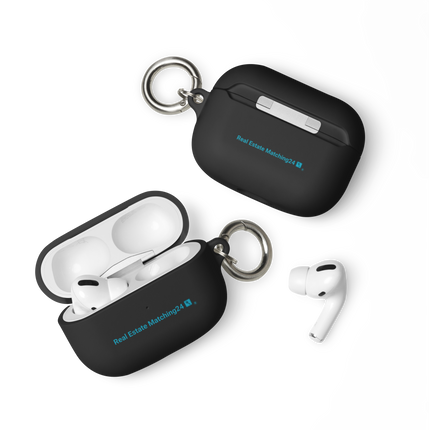 Rubber Case for AirPods® with Real Estate Matching24 Logo