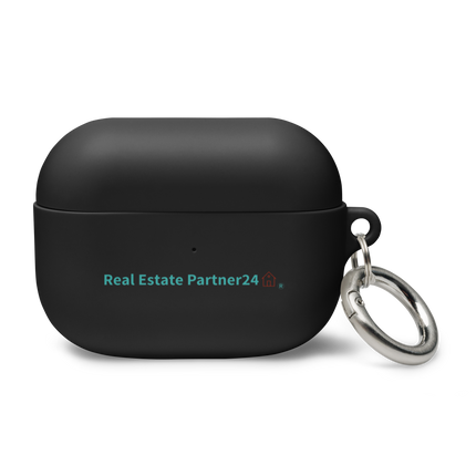 Rubber Case for AirPods® with Real Estate Partner24 Logo