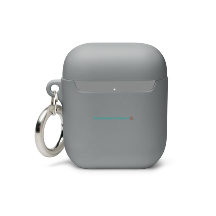 Rubber Case for AirPods® with Real Estate Partner24 Logo