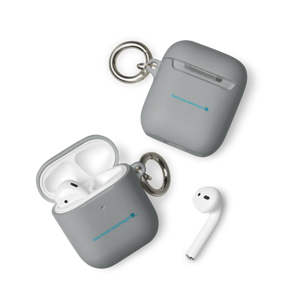 Rubber Case for AirPods® with Real Estate Matching24 Logo