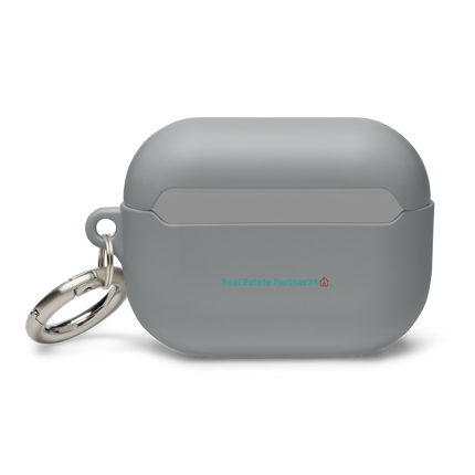 Rubber Case for AirPods® with Real Estate Partner24 Logo