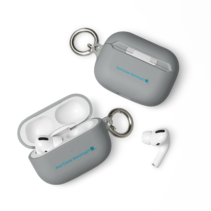 Rubber Case for AirPods® with Real Estate Matching24 Logo